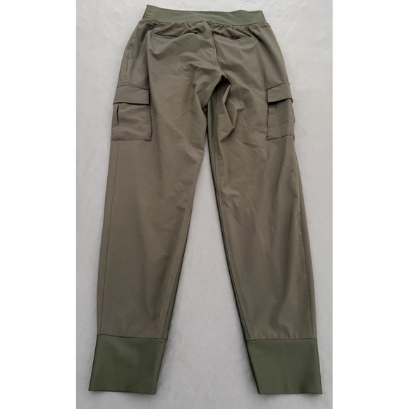 Athleta Cargo Joggers Leggings Womens Size 2 Gray Athletic Zip Pockets Stretchy - Picture 9 of 11